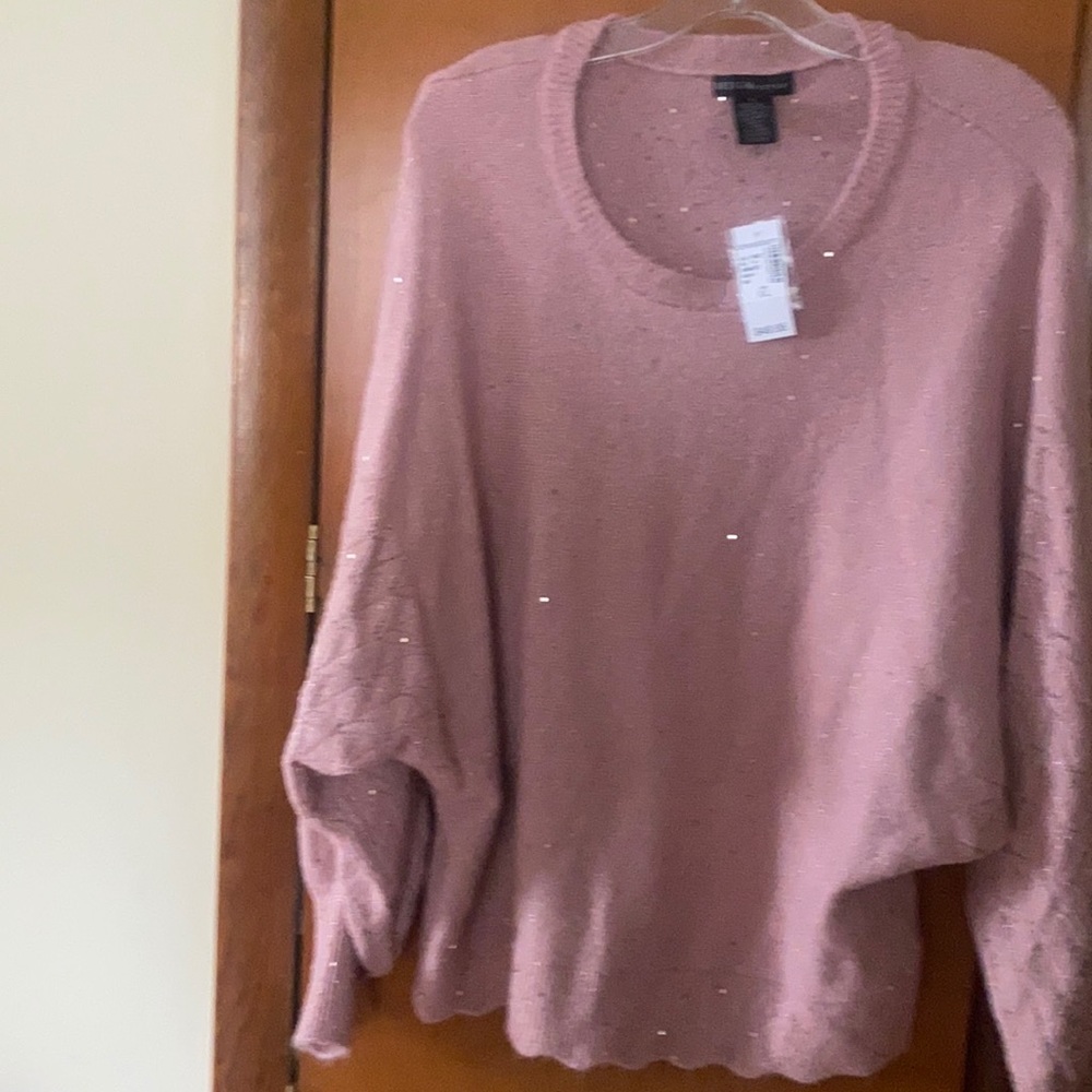 Dress Barn Design History Rose Sweater Size XL.